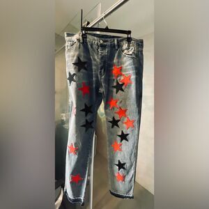 Mmnl Jeans - Straight Leg - Size 38 Waist - Distressed Jeans